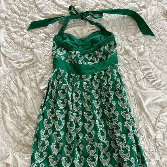 Anthropologie Floreat Cockadoodle Rooster Embroidered Dress - Picture 5 of 5